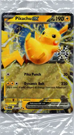 Pikachu ex (Holiday Calendar) Double Rare Miscellaneous Cards & Products 063/193 - Image 1