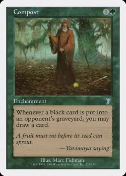 Compost 1x MtG Seventh Edition 7th SP/NM - Image 1