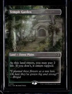 Temple Garden (Borderless) - 351 - ECL - NM - MTG Magic the Gathering - Image 1