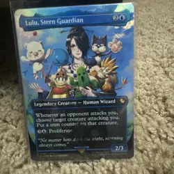 Lulu, Stern Guardian (Borderless) (Chocobo Track Foil) MTG Final Fantasy Foil - Image 1