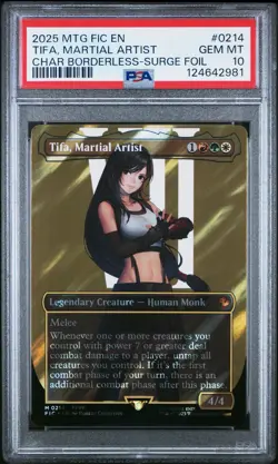 PSA 10 Magic the Gathering Tifa, Martial Artist Surge Foil 214 Final Fantasy - Image 1