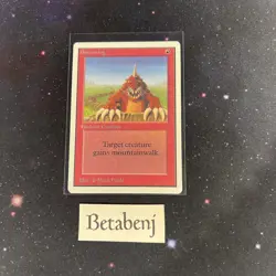 1x MTG Unlimited Burrowing from Estate Collection - Image 1