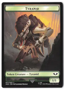 Tyranid // Tyranid (018) Double-Sided Token 17 // 18 MTG 40K NM - Image 1