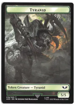 Tyranid // Tyranid (018) Double-Sided Token 17 // 18 MTG 40K NM - Image 2