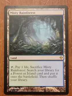 MTG Misty Rainforest Zendikar 220/249 Regular Rare - Image 1