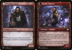 1x Alluring Suitor // Deadly Dancer - Foil Showcase NM Eng MTG - Crimson Vow - Image 1