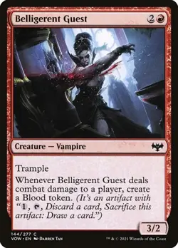 1x Belligerent Guest NM Eng MTG - Crimson Vow - Image 1