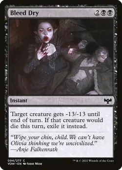 1x Bleed Dry NM Eng MTG - Crimson Vow - Image 1