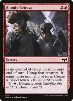 1x Bloody Betrayal NM Eng MTG - Crimson Vow - Image 1