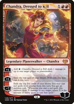 1x Chandra, Dressed to Kill NM Eng MTG - Crimson Vow - Image 1