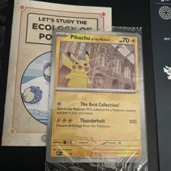 Pokemon x Natural History Museum: Pikachu at the Museum (Sealed) Promo Card - Image 1