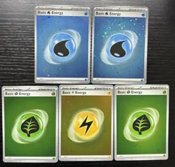 Holo Energy 2023 Pokemon Scarlet & Violet 151- 5 Card Lot - Image 1
