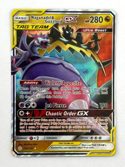 Pokemon TCG Naganadel & Guzzlord GX Tag Team 158/236 Sun & Moon Cosmic Eclipse - Image 1