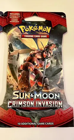 (1) Pokemon TCG: Sun & Moon Crimson Invasion Sleeved Booster Pack (Buzzwole) - Image 1