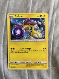 Raikou 79/214 S&M Lost Thunder RARE PERFECT MINT! Pokemon - Image 1