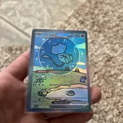 2024 POKEMON SV PALDEAN FATES MEW EX 232/091 SIR HOLO BUBBLE MEW NEAR MINT - Image 1