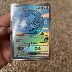 2024 POKEMON SV PALDEAN FATES MEW EX 232/091 SIR HOLO BUBBLE MEW NEAR MINT - Image 2