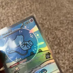 2024 POKEMON SV PALDEAN FATES MEW EX 232/091 SIR HOLO BUBBLE MEW NEAR MINT - Image 4