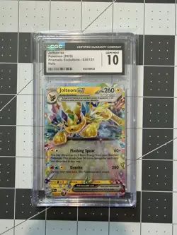 Pokemon TCG 2025 Jolteon EX Prismatic Evolutions Holo 30/131 Gem Mint CGC 10 - Image 1