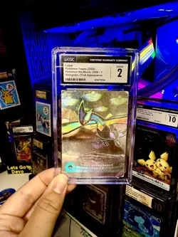 Pokemon The Movie 2000 Topps First Appearance Lugia Holo CGC 2 POP1! RARE GRAIL - Image 2