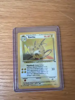 1999 Pokemon Raichu 14/62 Fossil Holo - Image 1