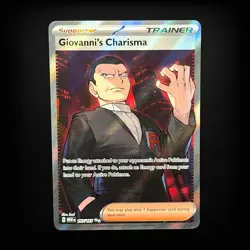 Pokemon TCG SV: Scarlet & Violet 151 Giovanni's Charisma #197/165 Ultra Rare NM - Image 1