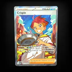 Pokemon TCG SV07: Stellar Crown Crispin #164/142 Ultra Rare NM - Image 1