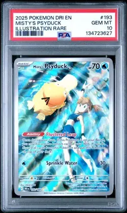 Pokemon Destined Rivals Misty's Psyduck 193/182 PSA 10 Gem Mint - Image 1