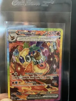 Pokemon TCG Flareon EX SV: Prismatic Evolutions 146/131 SIR - Pack Fresh Mint! - Image 1