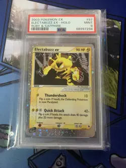 2003 POKEMON RUBY SAPPHIRE ELECTABUZZ EX HOLO E READER 97/109 PSA 9. RARE - Image 1