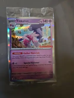 Pokemon Tinkaton 105/193 Paldea Evolved GameStop Stamped Holo Promo SEALED M - Image 1