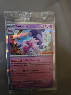 Pokemon Tinkaton 105/193 Paldea Evolved GameStop Stamped Holo Promo SEALED M - Image 2