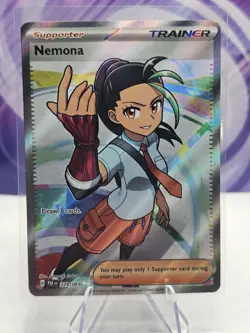 Pokemon TCG Nemona Scarlet & Violet: Paldean Fates 229/091 Holo Ultra Rare - Image 1
