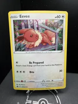 Pokemon TCG Sword & Shield Eevee SWSH175 Black Star Promo Cosmos Holo NM! - Image 1