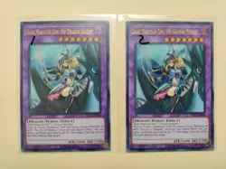 2x Yugioh! Dark Magician Girl the Dragon Knight DLCS-EN006 Ultra Rare LP - Image 1