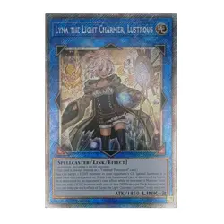 Yu-Gi-Oh! Lyna the Light Charmer, Lustrous (Platinum Secret Rare) - Quarter Cent - Image 1