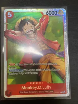 Monkey D Luffy ST21-014 Super Rare Starter Deck 21 One Piece English - Image 1