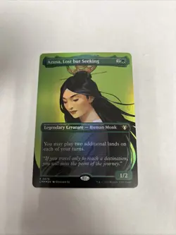 Azusa Lost But Seeking Borderless Foil Card #0679 MTG LP - Image 1