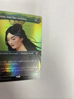 Azusa Lost But Seeking Borderless Foil Card #0679 MTG LP - Image 2