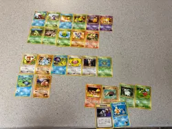 Vintage Nintendo Pokemon Japanese Pocket Monster Trading Card Game Lot 25 Cards - Image 1