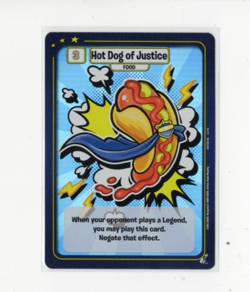Neopets TCG Card Foil - Hot Dog of Justice 2024 Upper Deck Battledome - Image 1