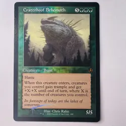 Craterhoof Behemoth #480 Retro Frame Foil Innistrad Remastered MTG NM 2025 - Image 1
