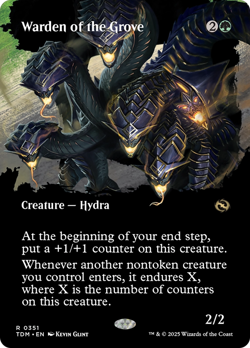 Warden of the Grove (FOIL) x1 - MTG Tarkir: Dragonstorm TDM #351 - Image 1