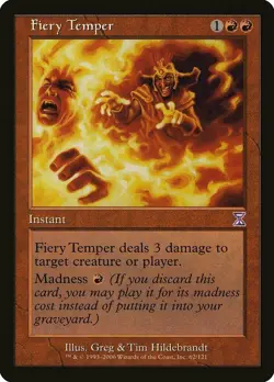 Fiery Temper Timeshifted Light Play MTG Magic DNA GAMES - Image 1