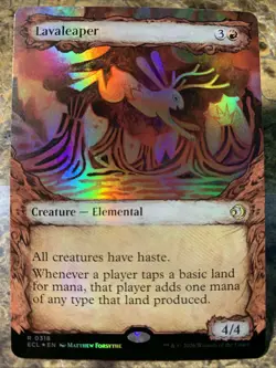 MTG TCG Lorwyn Eclipsed Lavaleaper Showcase 0318 Foil Rare - Image 1