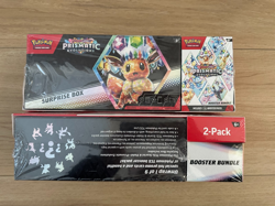 Pokemon Prismatic Evolutions Surprise Box And Booster Bundle Sealed (2-packs) - Image 1
