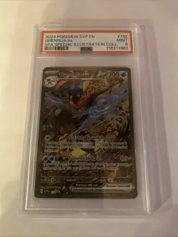 Pokemon TCG Greninja EX 132 Shrouded Fable Promo Special Illustration PSA 9 - Image 1