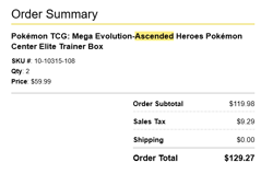 Ascended Heroes Pokemon Center Elite Trainer Box (ETB) - PRESALE - CONFIRMED - Image 3