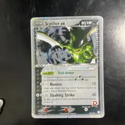 2004 POKEMON ROCKET’S SCYTHER EX TEAM ROCKET RETURNS 102 / 109 HOLO - Image 1