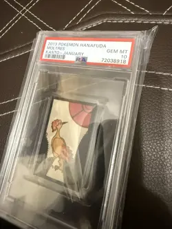 Pokemon Moltres Hanafuda Kanto January PSA 10 Gem Mint - Image 3
